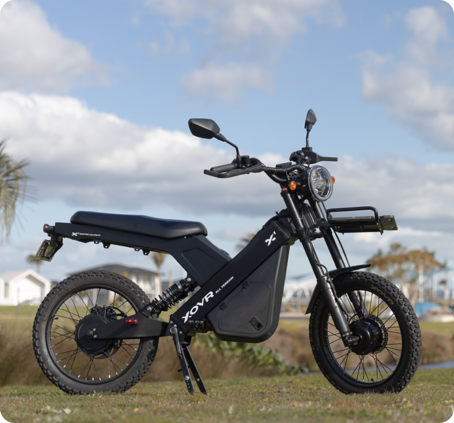 An ebike photographed by The Quentosity Group for XOVR.