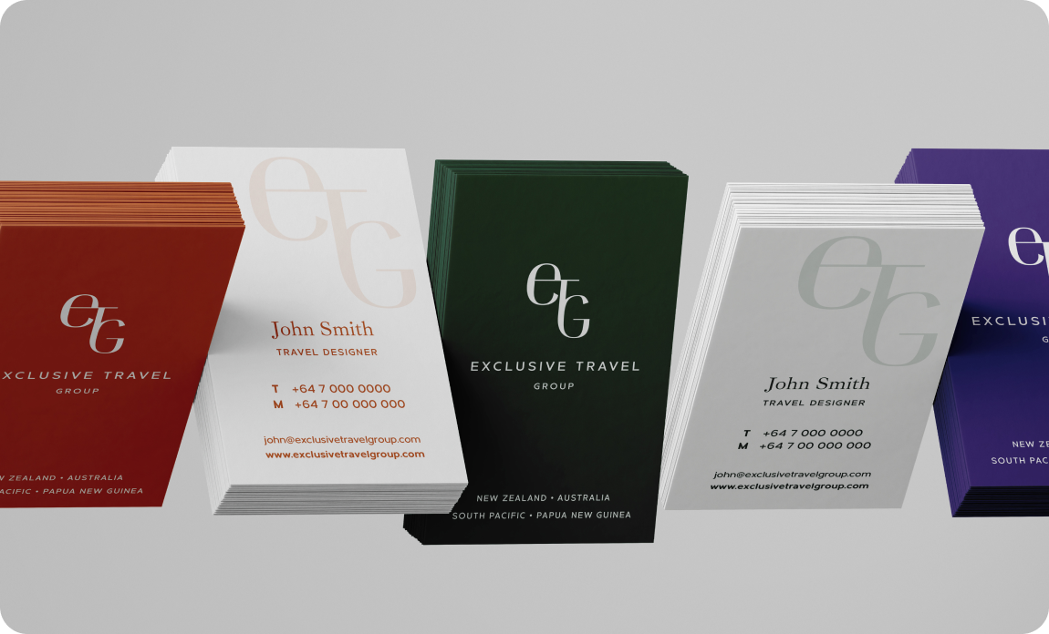 Business cards designed by The Quentosity Group.