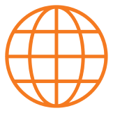 A globe icon represents website services.