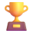 Digital image of a golf trophy.